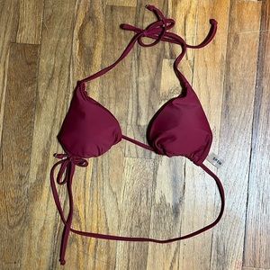 Maroon Bikini top